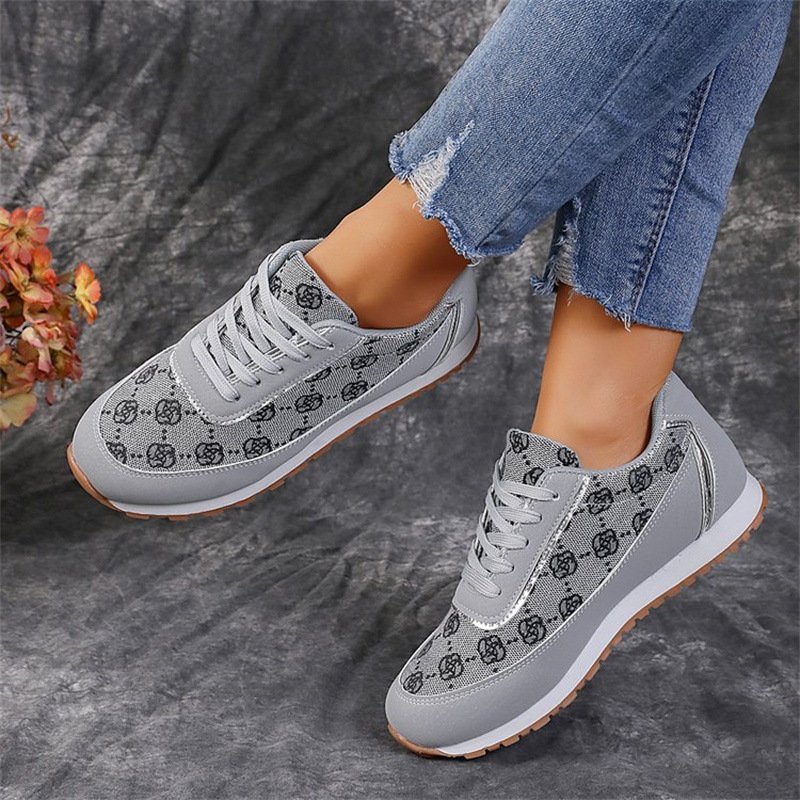 Women’s Flower Print Sneakers - Image 7