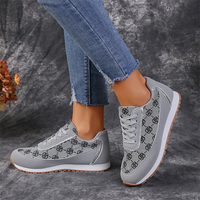 Women’s Flower Print Sneakers - Image 5