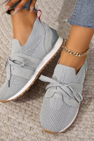 Women’s Lace-Up Mesh Flats