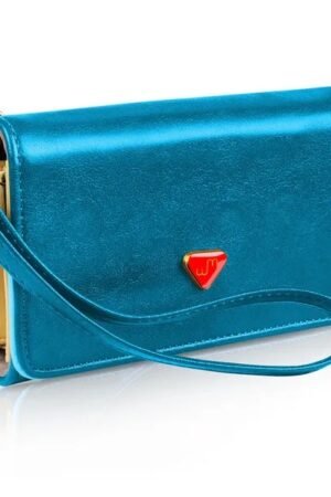 Women Wristlet Wallet PU Leather Lady Purse Credit Card Holder 4 Card Slots 3 Money Pouches 1 Coin Pocket