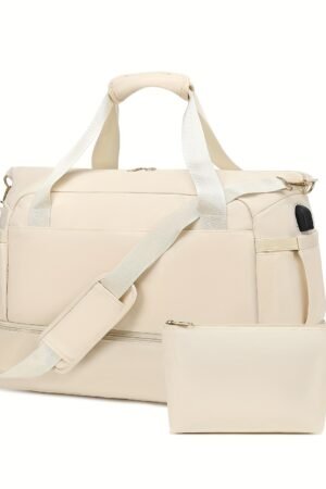 Women's Travel Duffel Bag, Sports Gym Yoga Duffel Bag Weekender Overnight Totes Bag