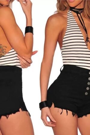 Women's High-Waist Cargo Jeans