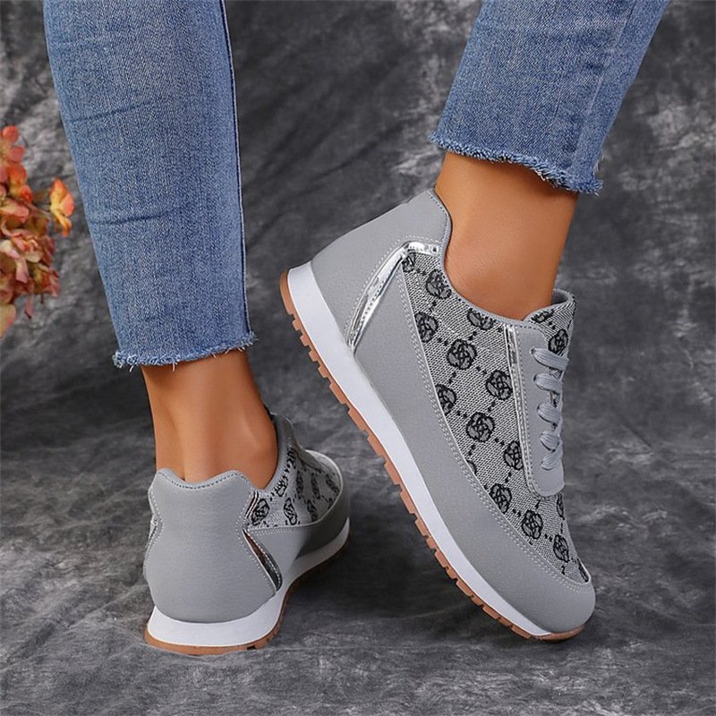 Women’s Flower Print Sneakers - Image 3