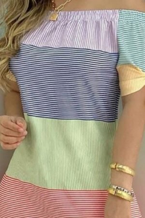 Womens Fashionable Off-Shoulder Slim Dress With Elegant Knot Detail Sexy Spring & Summer Evening Dress